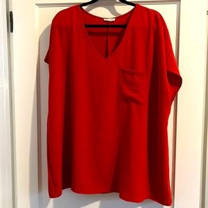 Cotton Bleu shirt. Orange size 1XL